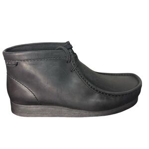 Clarks Men's Black wallaston boots leather size 11